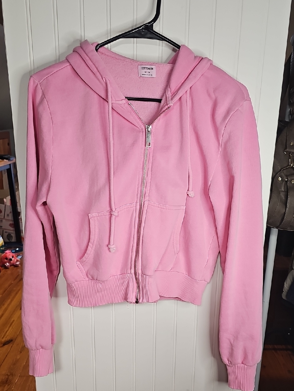 Cotton On Pastel Pink Fleece Hoodie